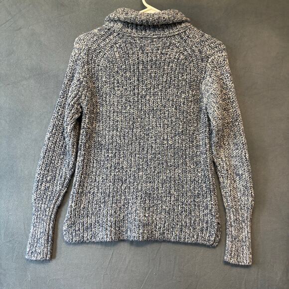 Point Sur Sweater Fisherman Cable Knit Rolled Neck Turtleneck Heavyweight Preppy - Picture 4 of 11